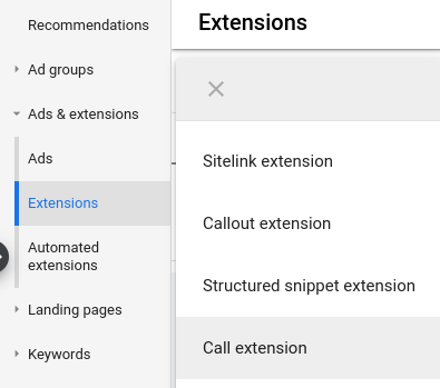 select call extension