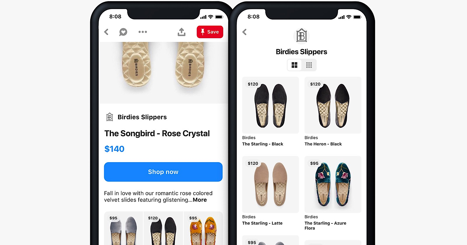 example of social commerce using Pinterest’s shop tab