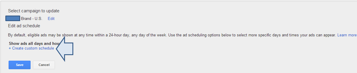 Google day of the week bids 