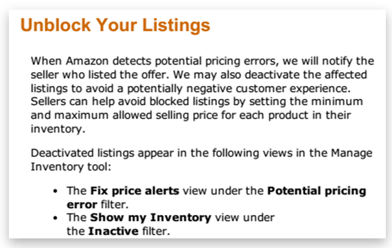 Amazon Marketplace repricing 