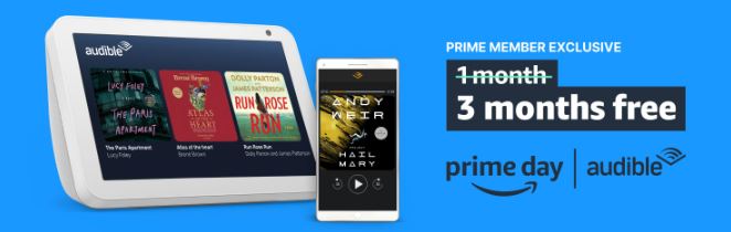 Amazon prime day audible deal