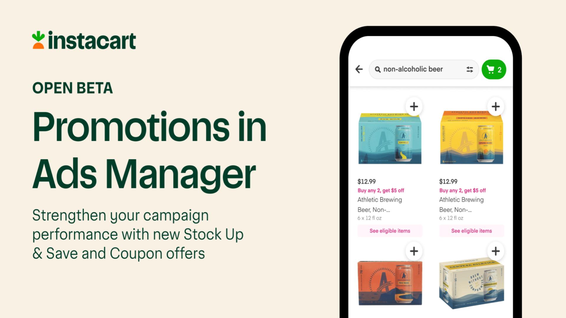 Example of Instacart Promotions