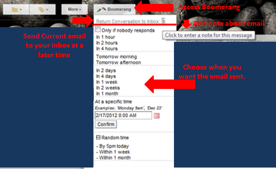 Send email reminders with Boomerang