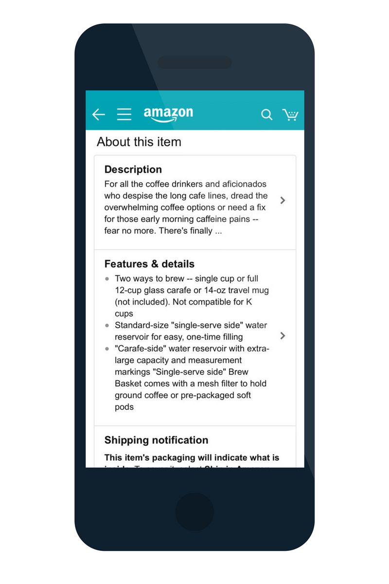 optimize Amazon Listings description