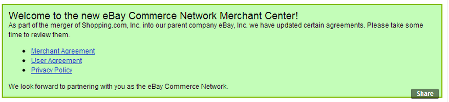 New Ebay Commerce Network 
