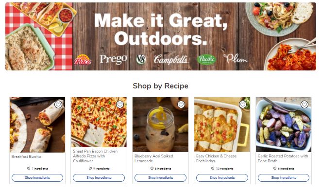 Kroger Campbell's Dedicated Brand Page