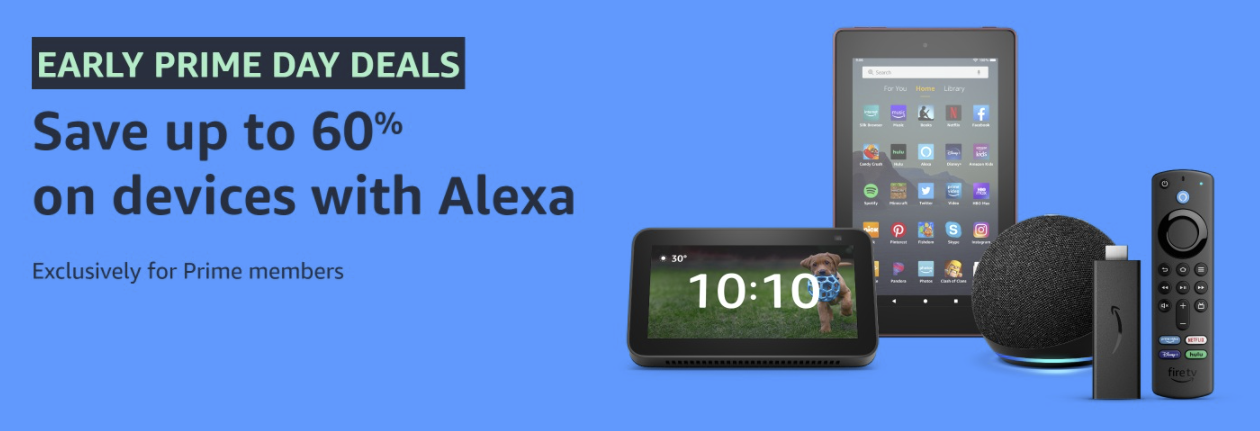 Prime Day deals devices with alexa banner