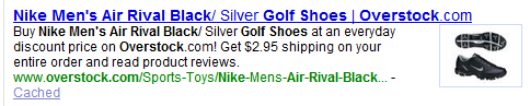 Rich Snippets for products - Yahoo