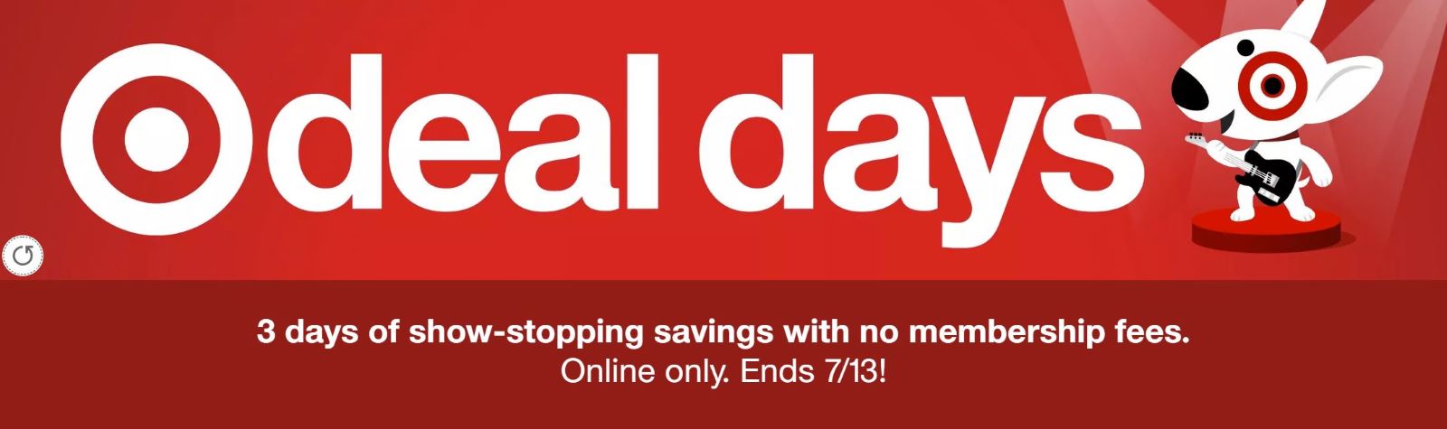 Target deal days banner
