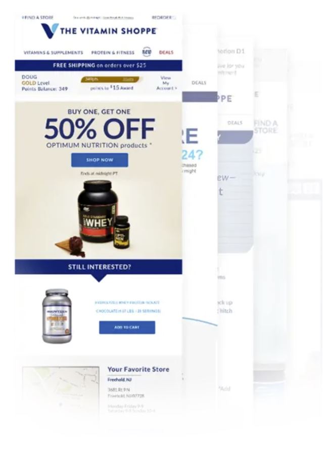 The Vitamin Shoppe email example