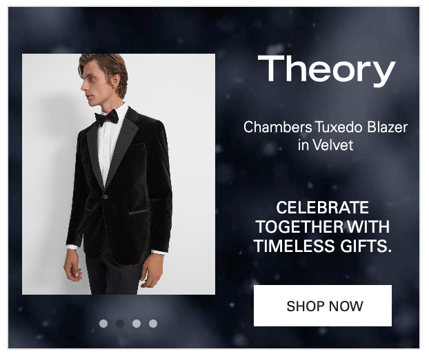 theory chambers tuxedo blazer ad