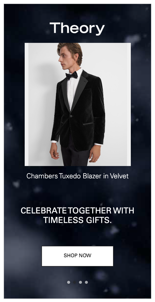 theory velvet chambers tuxedo blazer ad