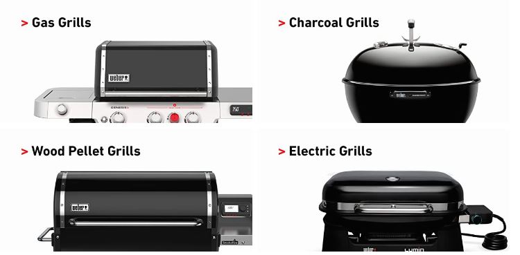Weber Amazon Store links to grill categories