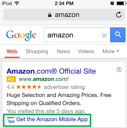 AdWords Extensions Guide App Example