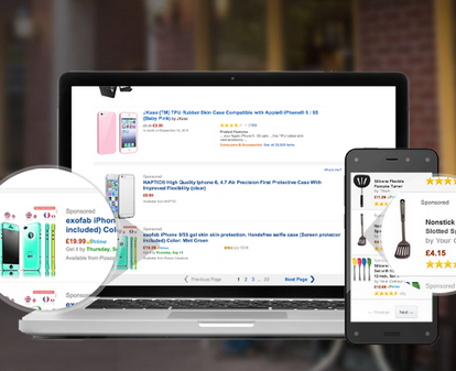 Screenshot of Amazon Sponsored Products on marketplace search