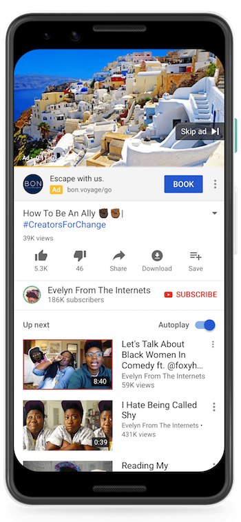 call to action extensions youtube ads