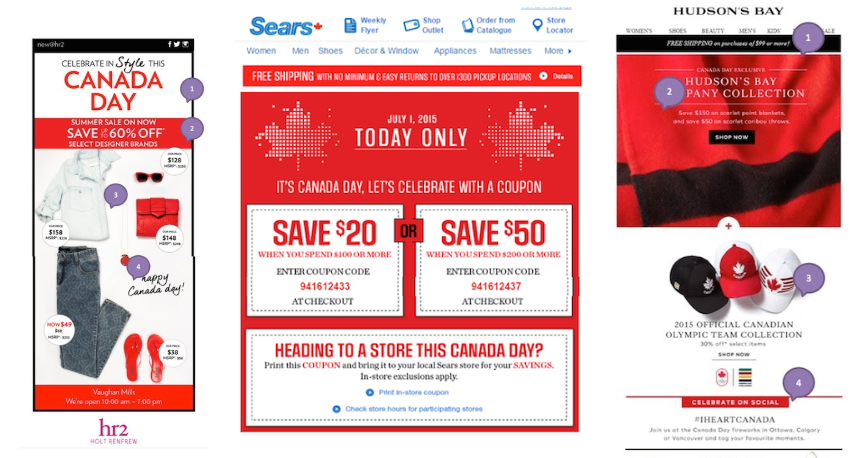canada day email promotion