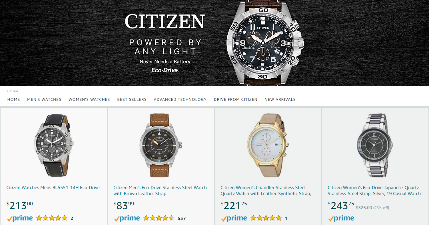 amazon luxury citizen watches