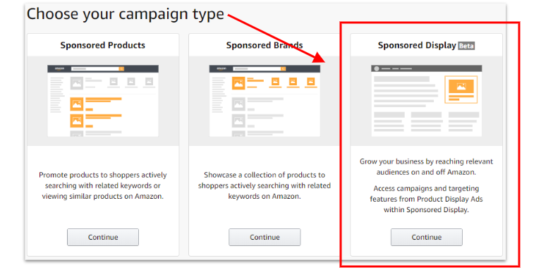 create a sponsored display campaign
