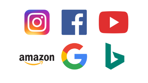 social media channels digital media strategy icons logos