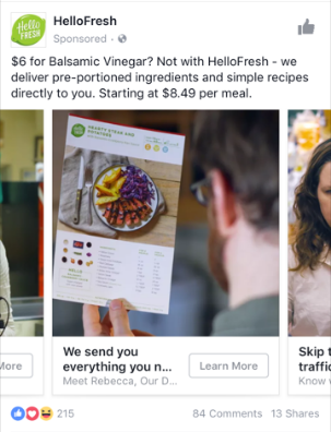 Facebook Carousel Ad Type for Retailers