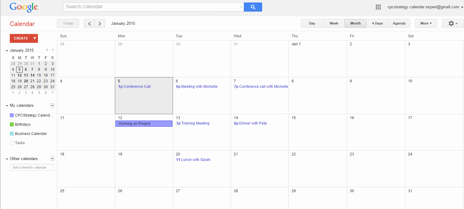 google calendar hacks