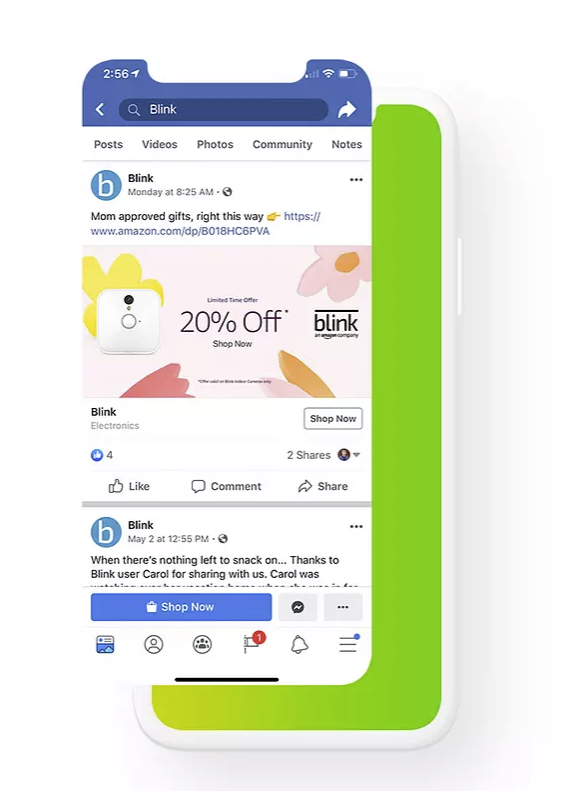 facebook ads example on mobile