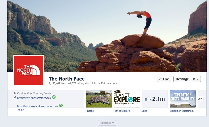 the north face facebook remarketing strategy