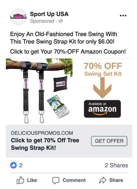 facebook-ad-promoting-amazon-product