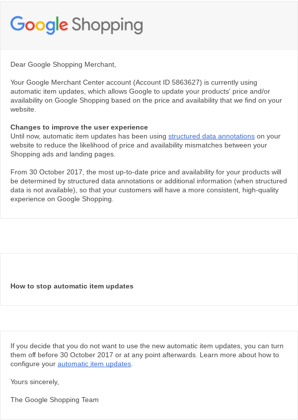 google-automatic-item-updates-opt-out-email