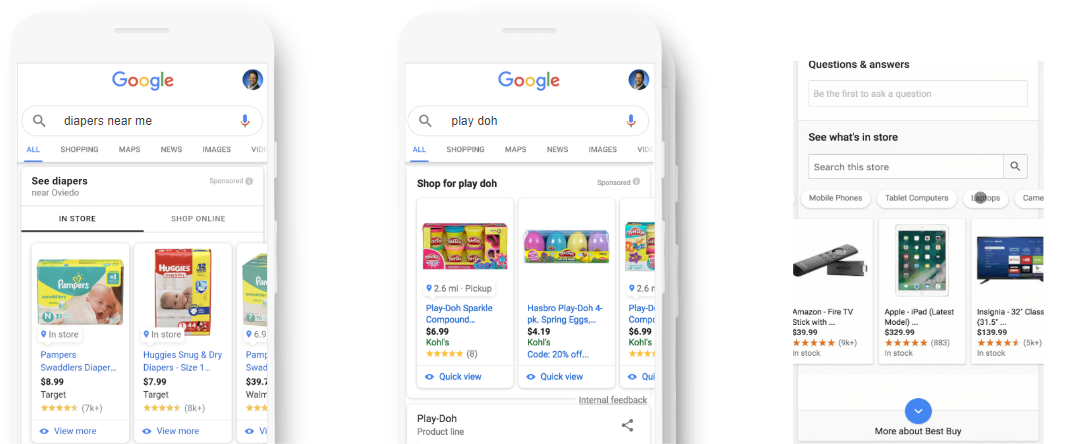 google local inventory ads examples
