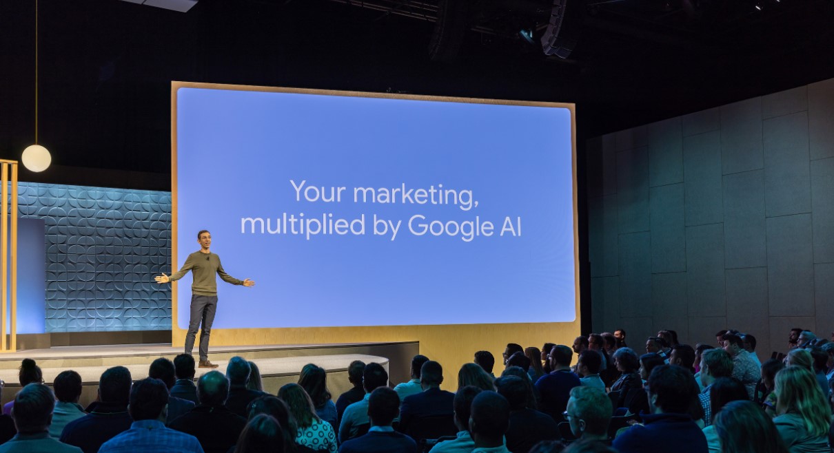 Google Marketing Live 2023 front stage.