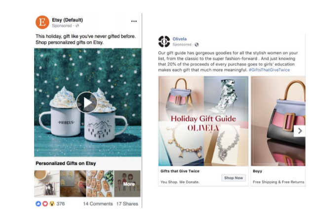 holiday facebook ads