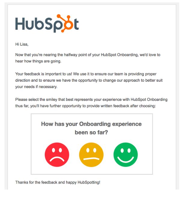 hubspot survey email