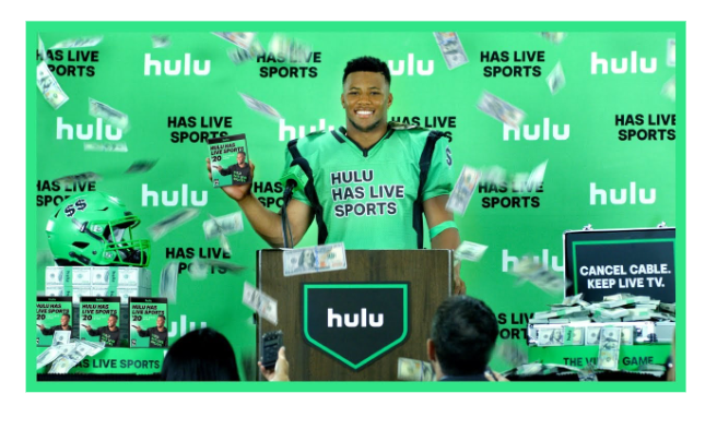 hulu tv ad promoting live sports