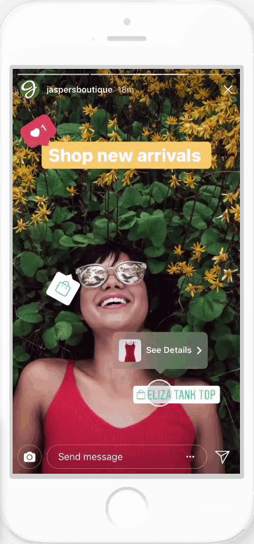 ig shopping stories
