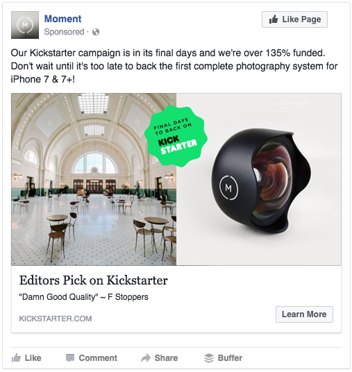 kickstarter-campaigns-facebook-ad