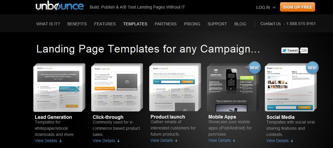 unbounce landing page remarketing