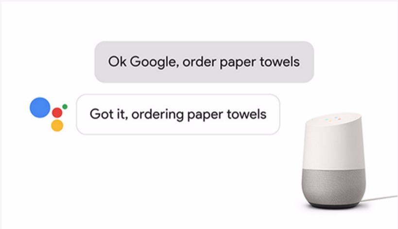 voice first device google shopping