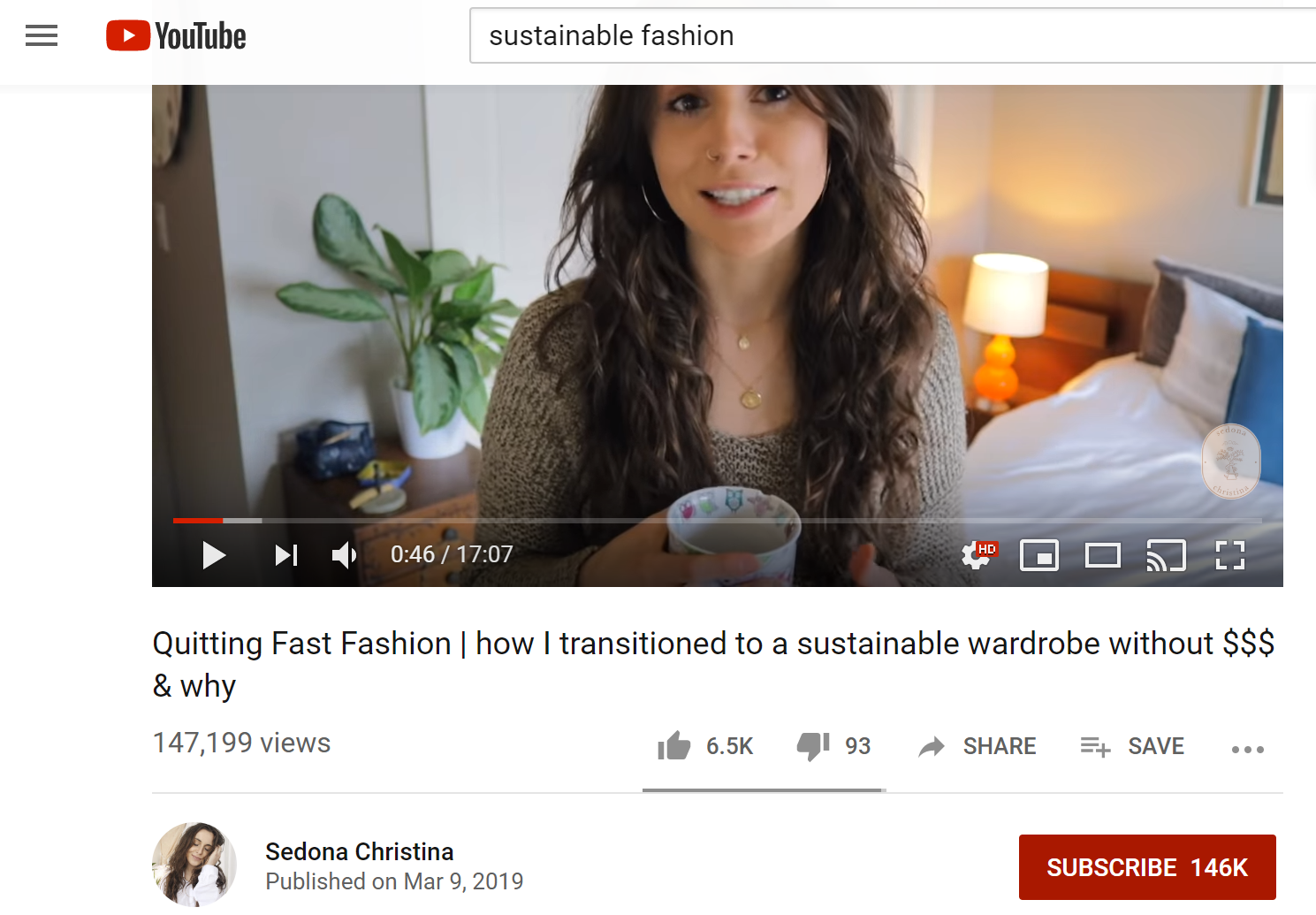 sustainable fashion youtube trends