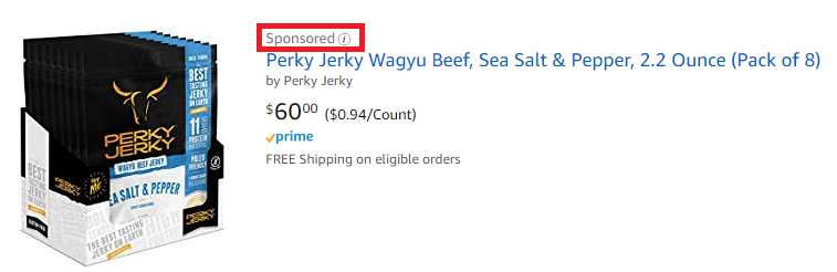 perky jerky amazon sponsored products