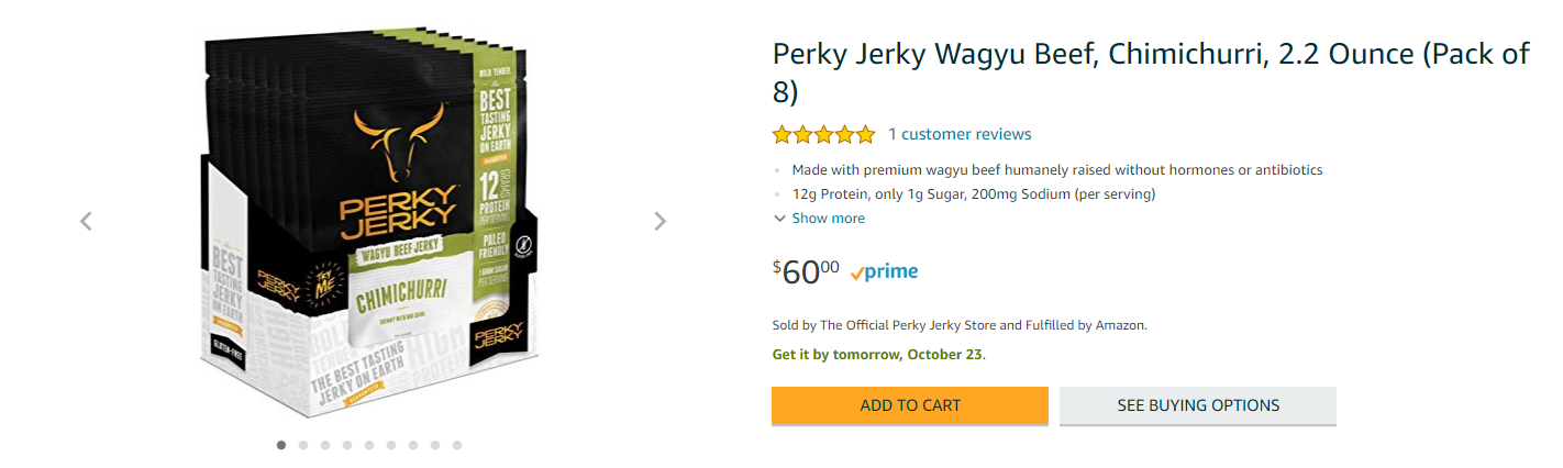 perky jerky wagyu beef amazon