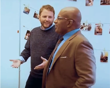 Zach Morrison on the Today Show talking to Al Roker