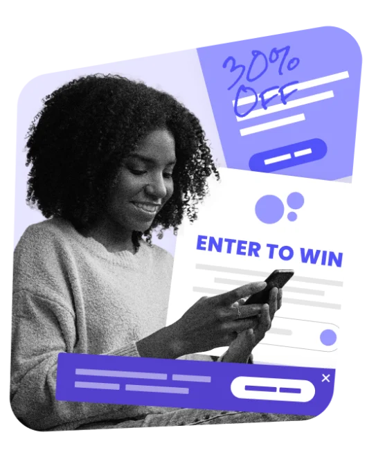 woman looking at emails on phone