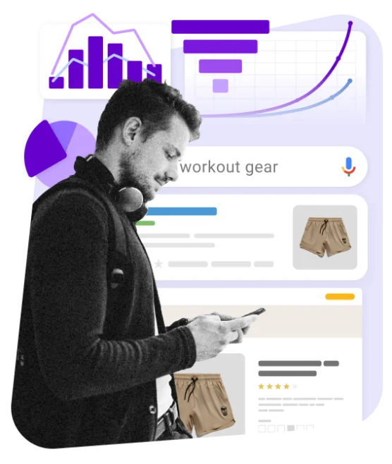 man searching for workout gear