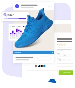 social ad featuring a sneaker