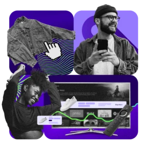 decorative purple collage