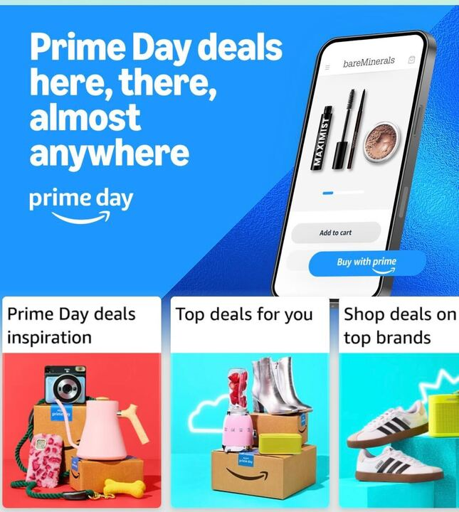 Prime Day 2024 promotional banner on Amazon.com 