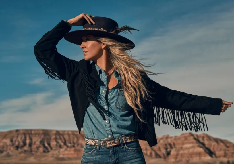 woman in Wrangler apparel