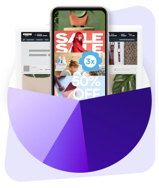 ads coming out of pie chart